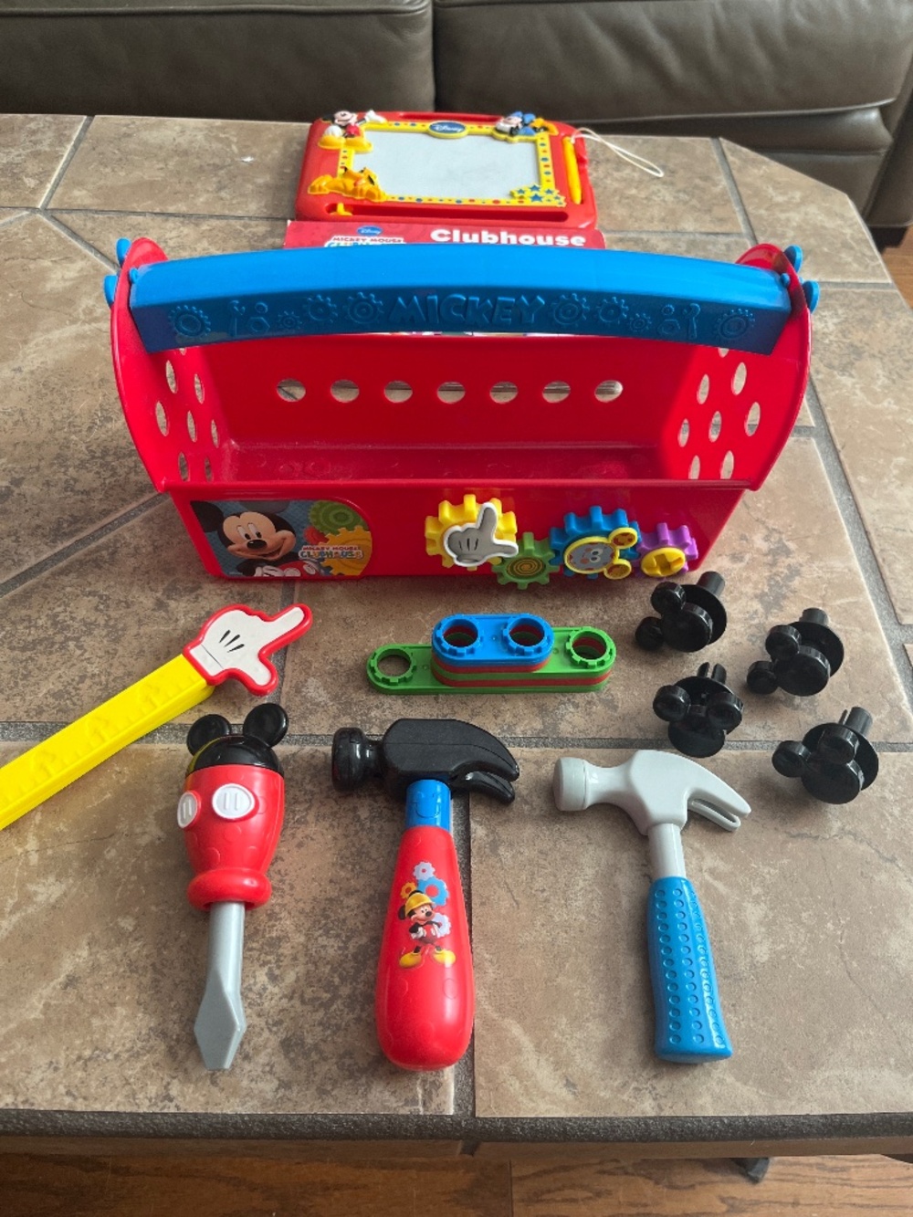 Disney Mickey Mouse Toolbox & Magic Erase Board Book Bundle
